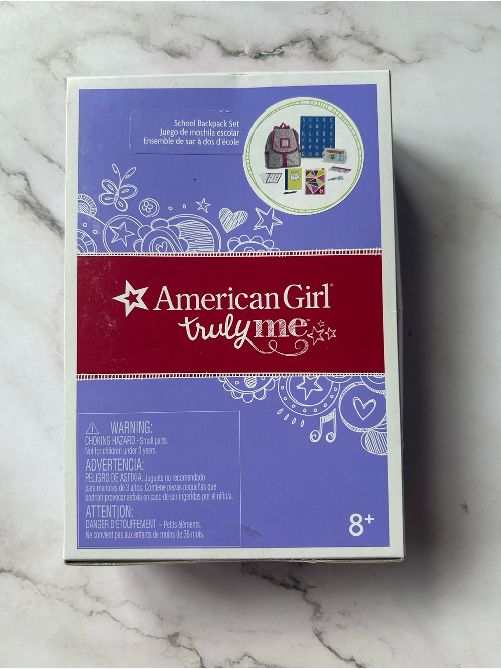 2018 SEALED American Girl Truly Me School Backpack Doll Accessories Set